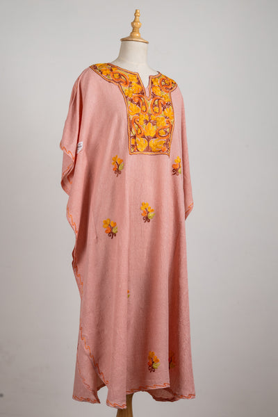 Blush Charm Aari Embroidered Kaftans with Yoke Design