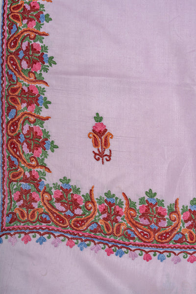 Pure silk hand Aari Embroidered saree