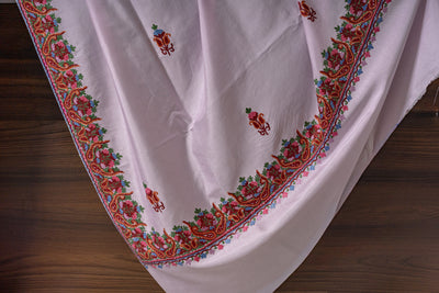 Pure silk hand Aari Embroidered saree