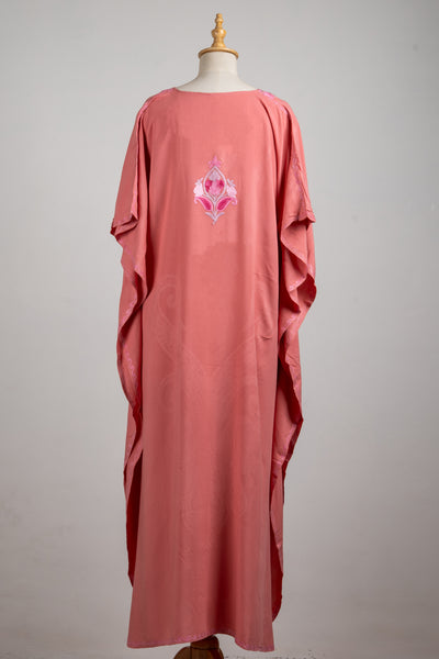 Rose Elegance Aari Embroidered Kaftans in Pink