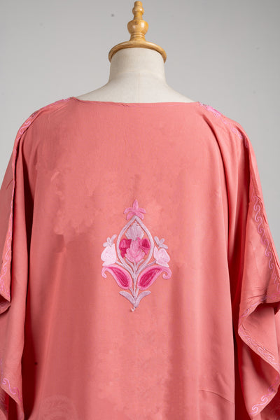 Rose Elegance Aari Embroidered Kaftans in Pink