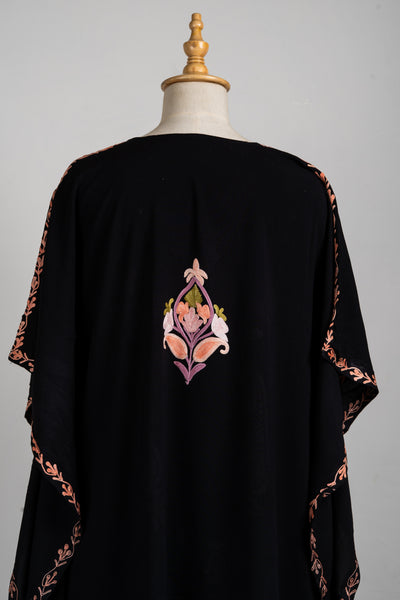Noir Blush Aari Embroidered Kaftans in Black