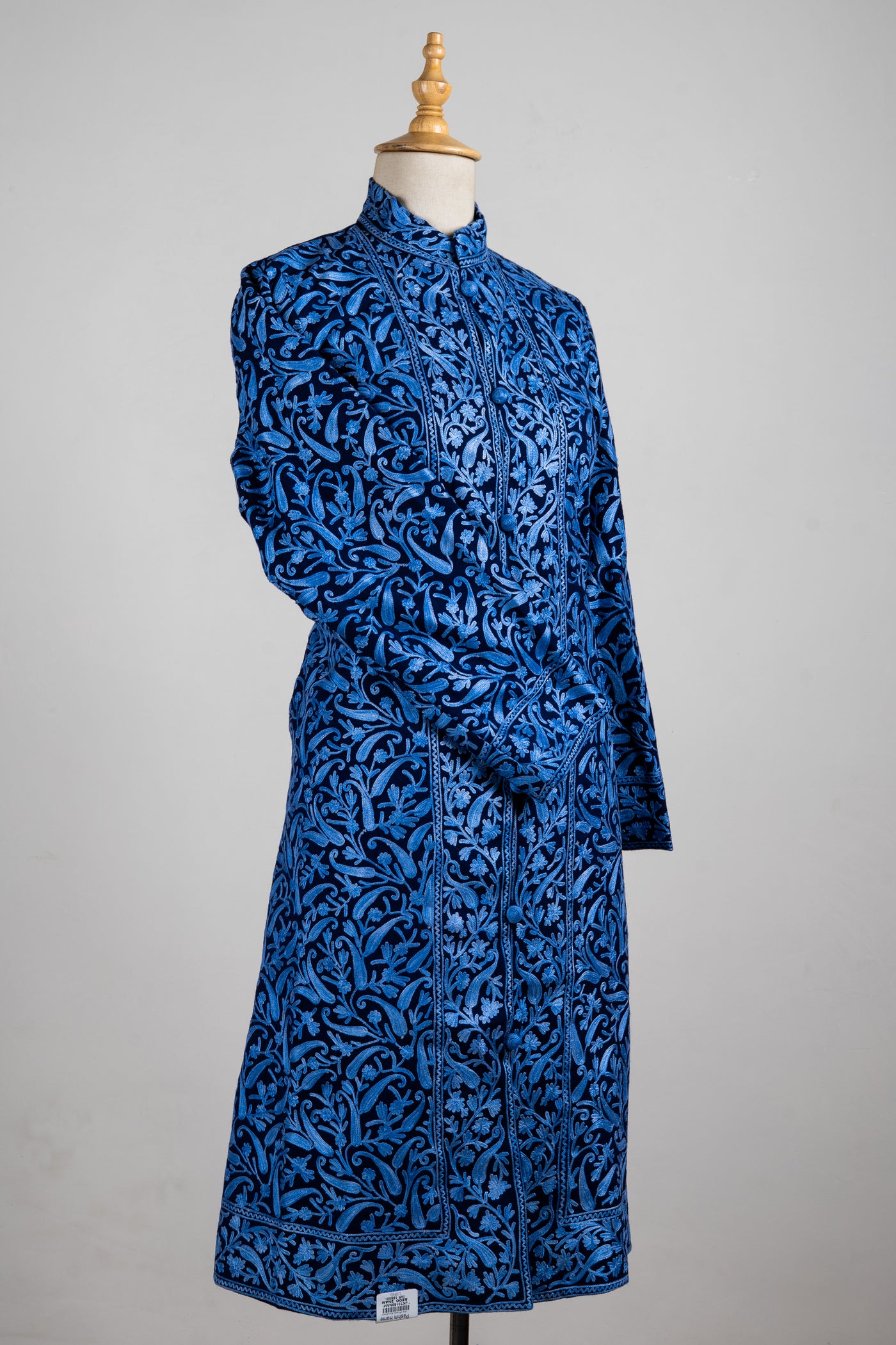 Midnight Ivy Aari Embroidered Long Jacket