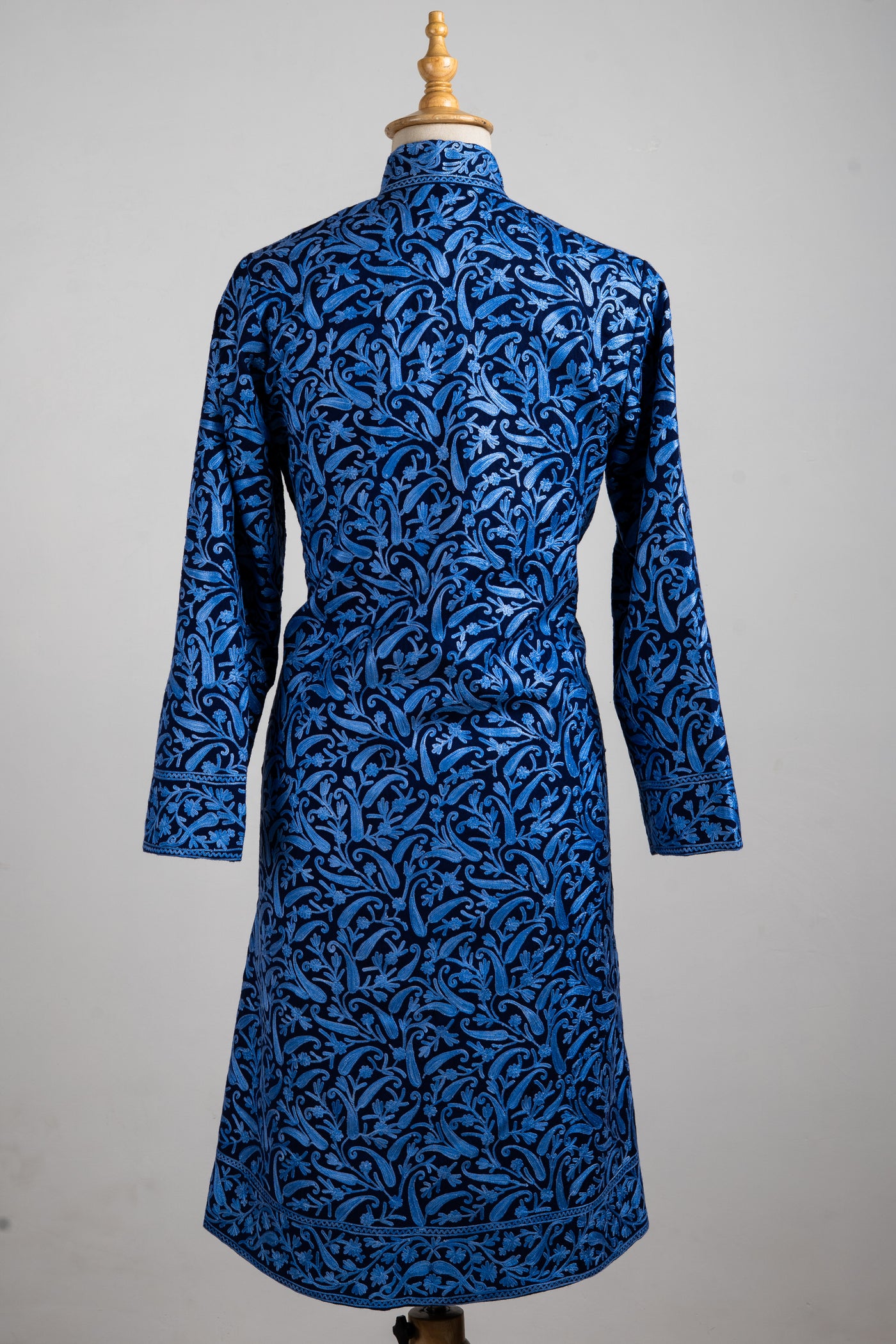 Midnight Ivy Aari Embroidered Long Jacket