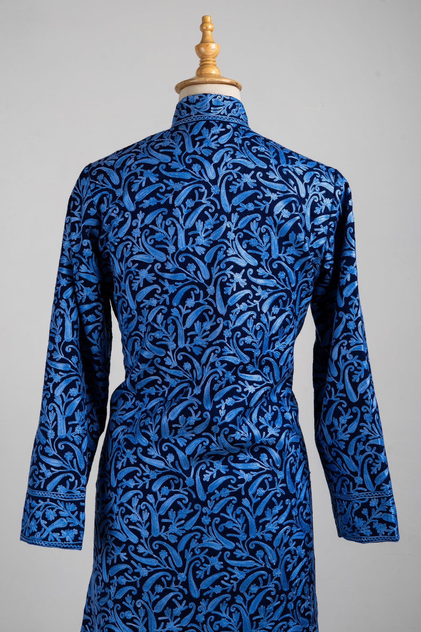 Midnight Ivy Aari Embroidered Long Jacket