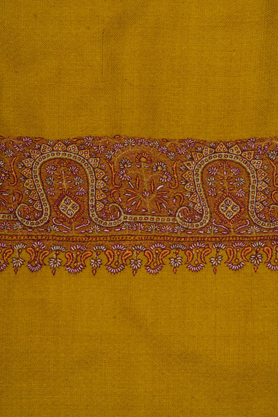 Saffron Sozni Élan — Pure Pashmina Shawl