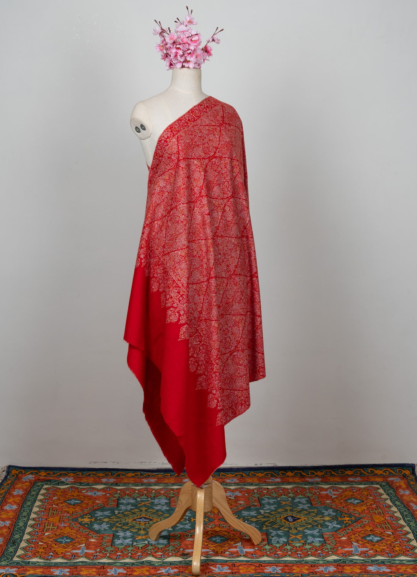 Laal-e-Jaavid — Pure Pashmina Sozni Shawl