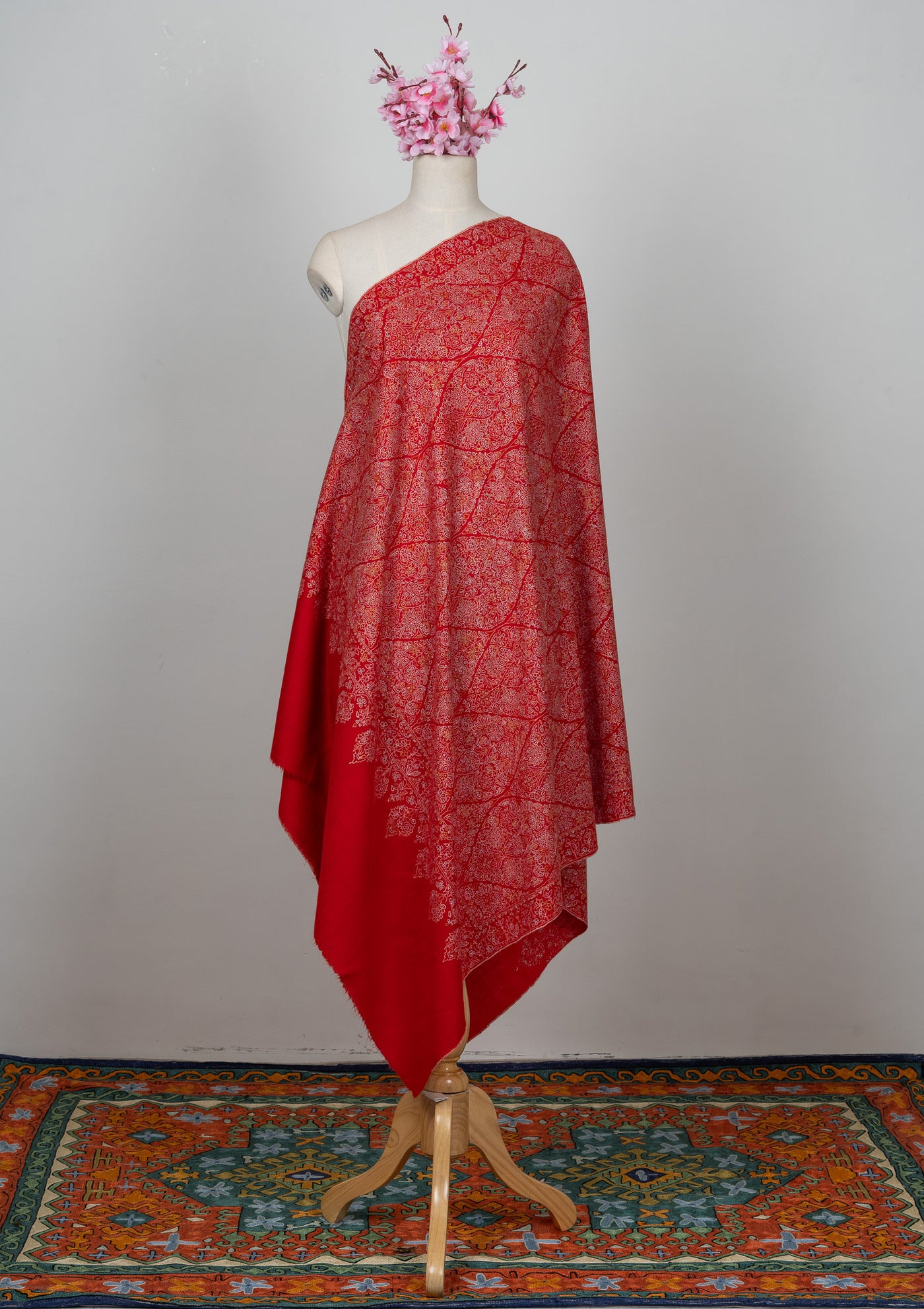 Laal-e-Jaavid — Pure Pashmina Sozni Shawl