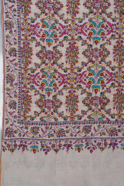 Gul-e-Firdaus — Pure Pashmina Sozni Shawl