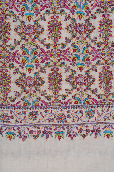 Gul-e-Firdaus — Pure Pashmina Sozni Shawl