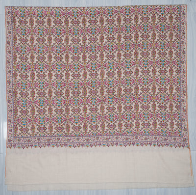 Gul-e-Firdaus — Pure Pashmina Sozni Shawl