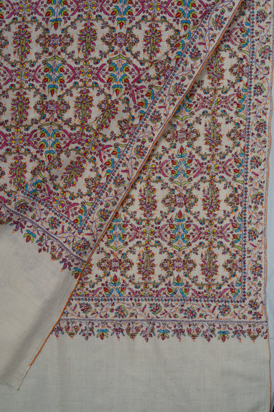 Gul-e-Firdaus — Pure Pashmina Sozni Shawl
