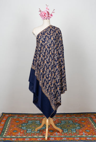 Neel-e-Nazakat — Pure Pashmina Sozni Shawl