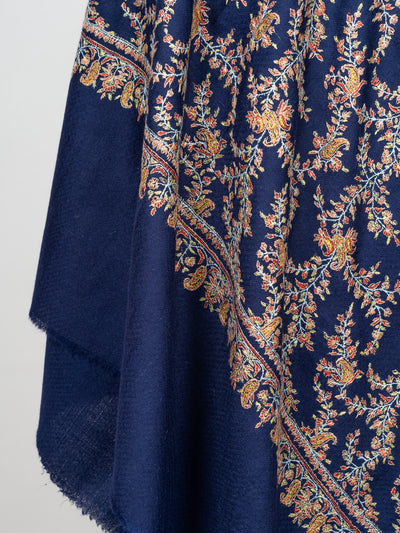 Neel-e-Nazakat — Pure Pashmina Sozni Shawl