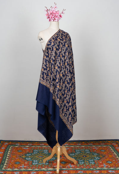 Neel-e-Nazakat — Pure Pashmina Sozni Shawl