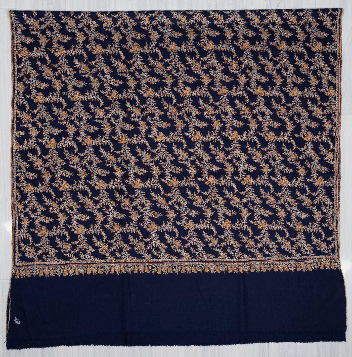 Neel-e-Nazakat — Pure Pashmina Sozni Shawl