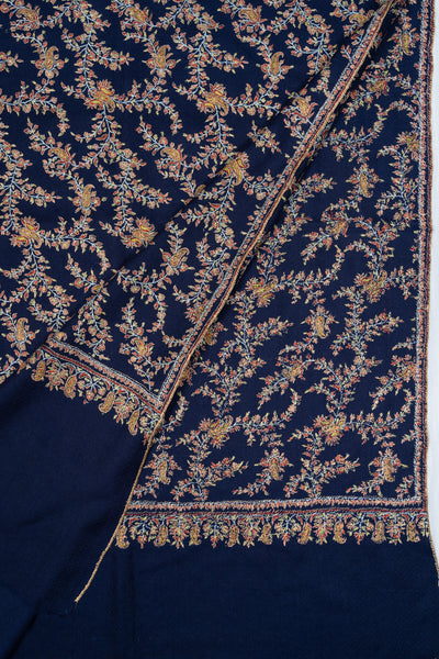 Neel-e-Nazakat — Pure Pashmina Sozni Shawl