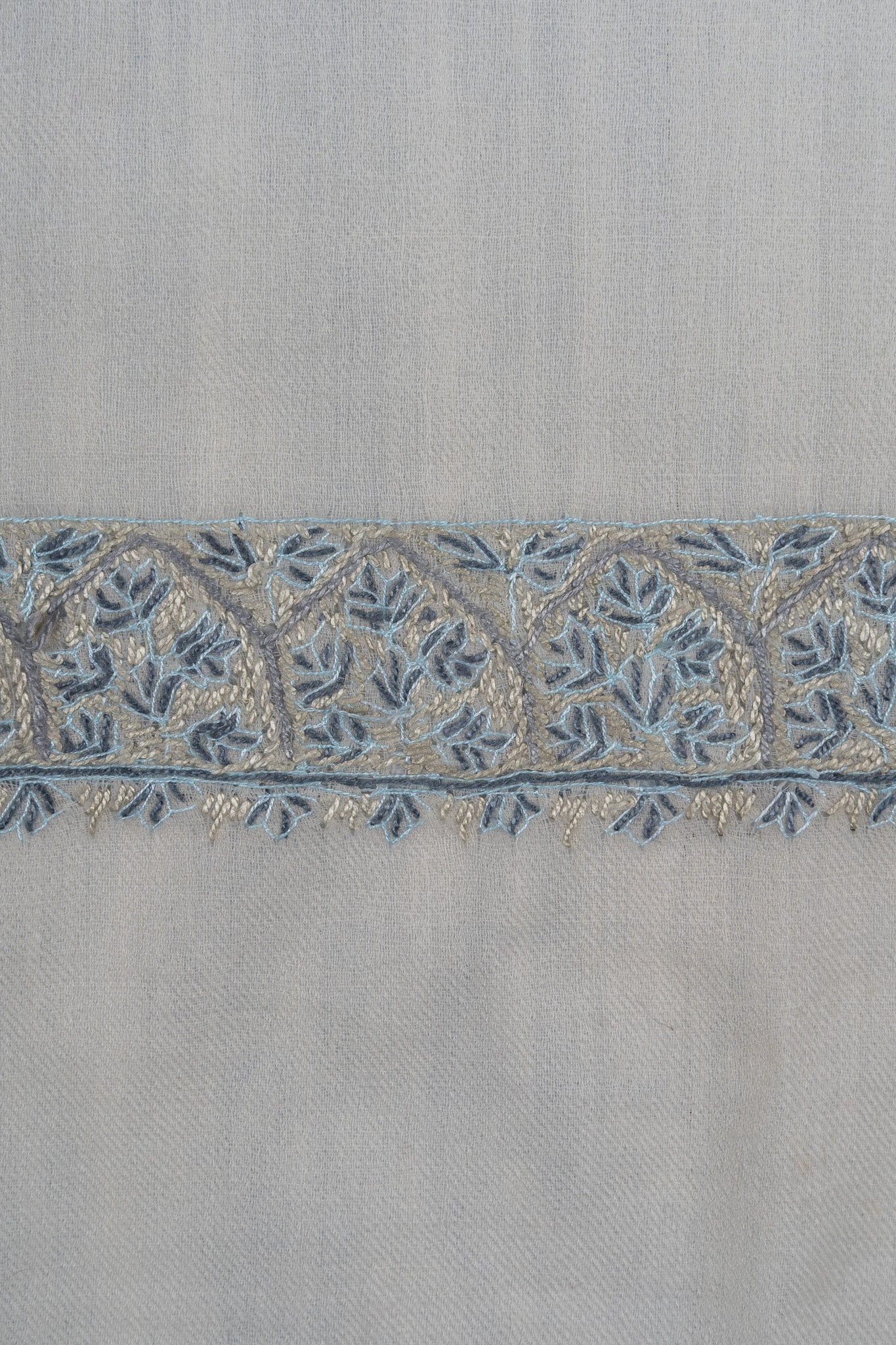 Arctic Sky Rumal — Sozni Hand Embroidered