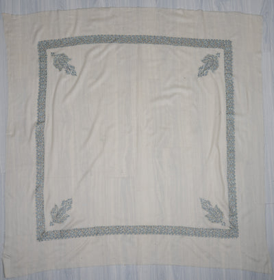 Arctic Sky Rumal — Sozni Hand Embroidered