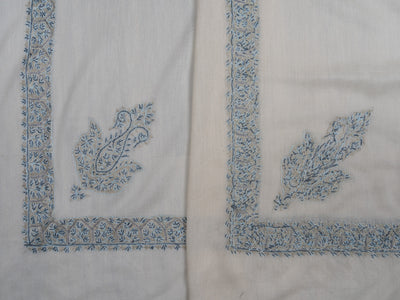 Arctic Sky Rumal — Sozni Hand Embroidered