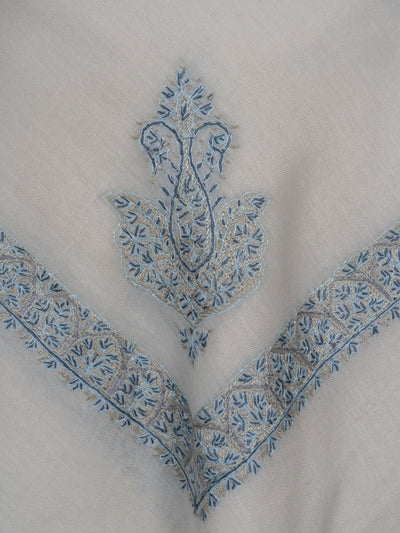 Arctic Sky Rumal — Sozni Hand Embroidered