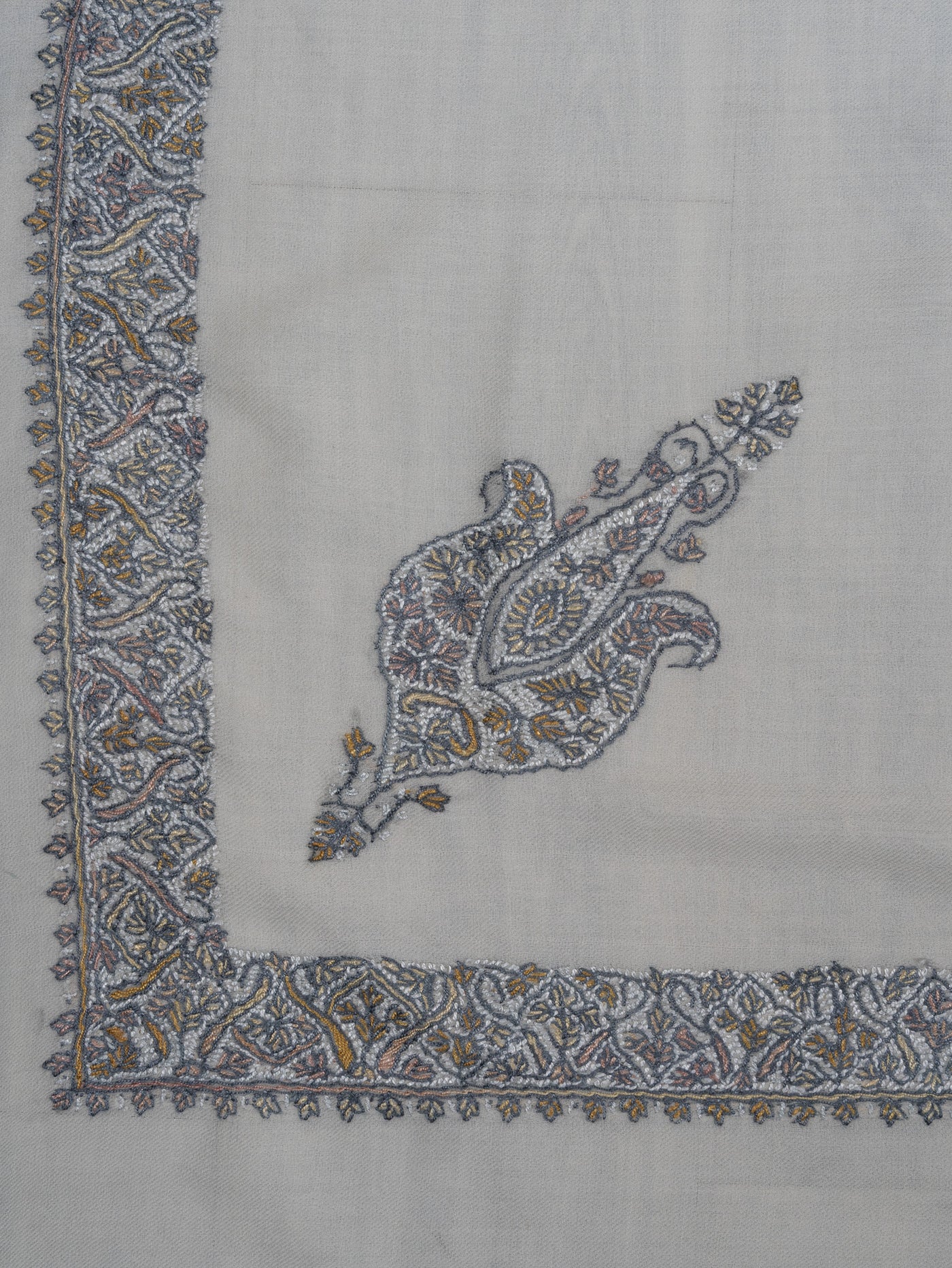 Pearl Ash Rumal — Sozni Hand Embroidered