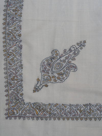 Pearl Ash Rumal — Sozni Hand Embroidered