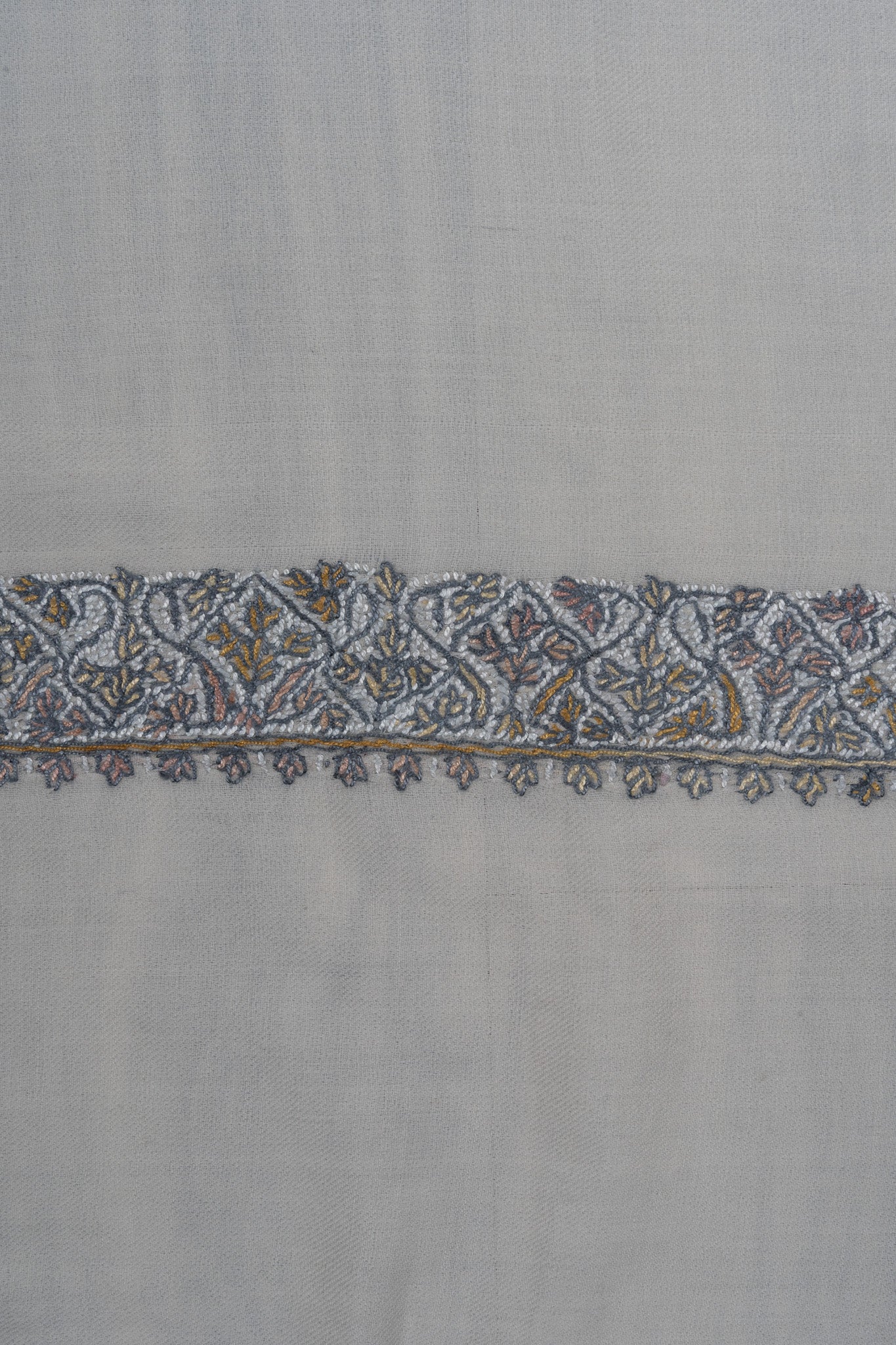 Pearl Ash Rumal — Sozni Hand Embroidered