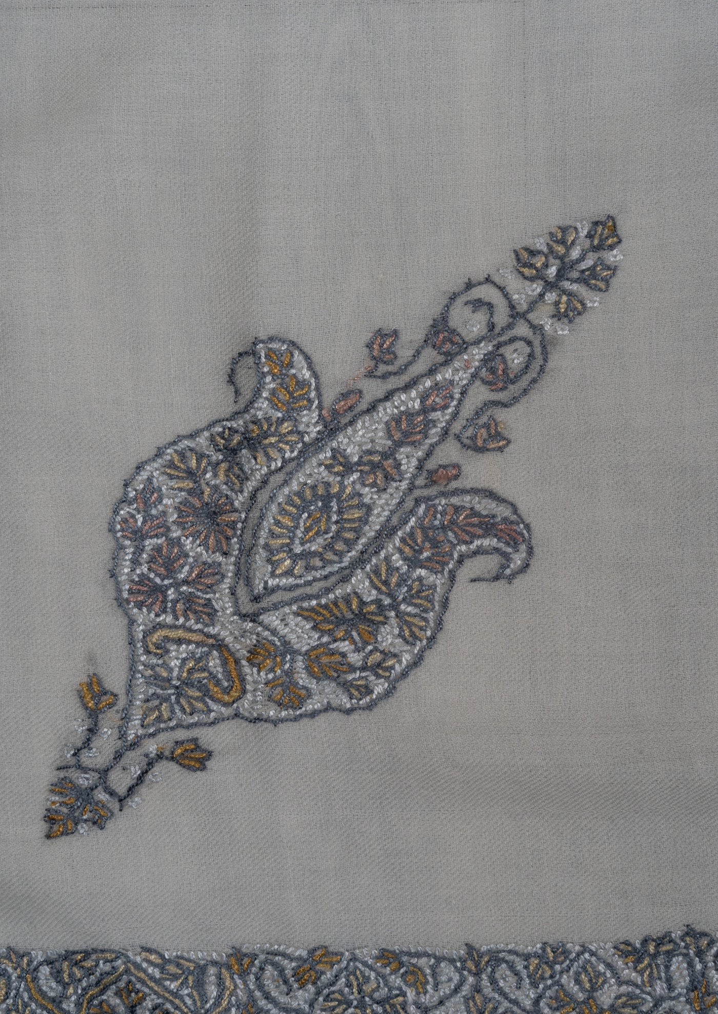 Pearl Ash Rumal — Sozni Hand Embroidered