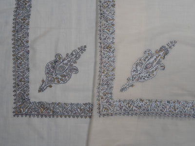 Pearl Ash Rumal — Sozni Hand Embroidered