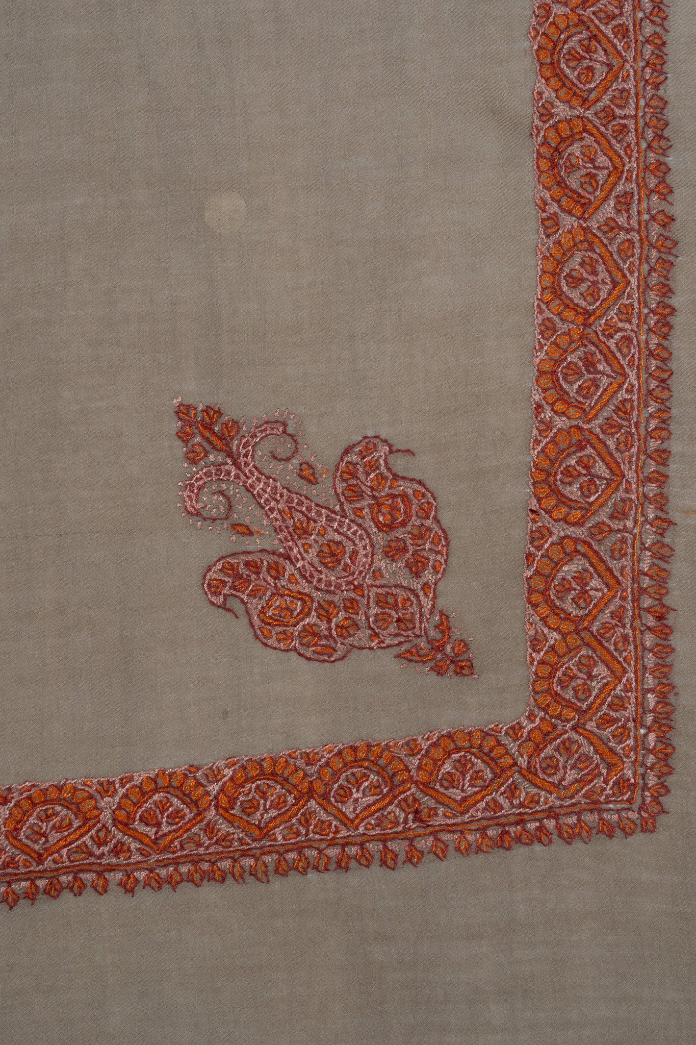 Sienna Sand Rumal — Sozni Hand Embroidered