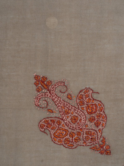 Sienna Sand Rumal — Sozni Hand Embroidered