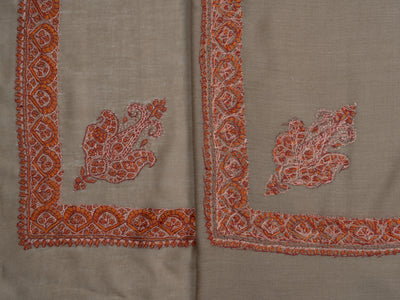 Sienna Sand Rumal — Sozni Hand Embroidered