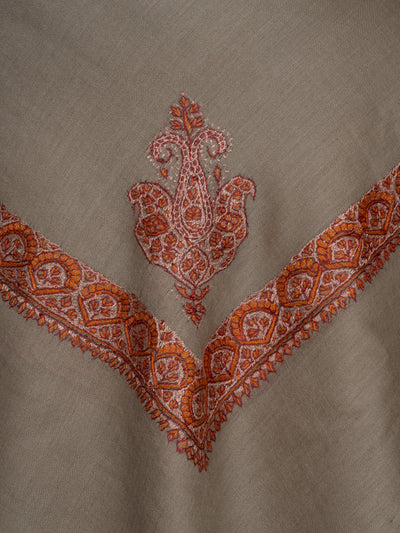 Sienna Sand Rumal — Sozni Hand Embroidered