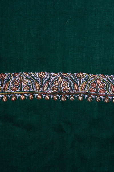 Verdant Ember Rumal — Sozni Hand Embroidered