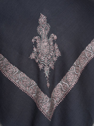 Midnight Blush Rumal — Sozni Hand Embroidered