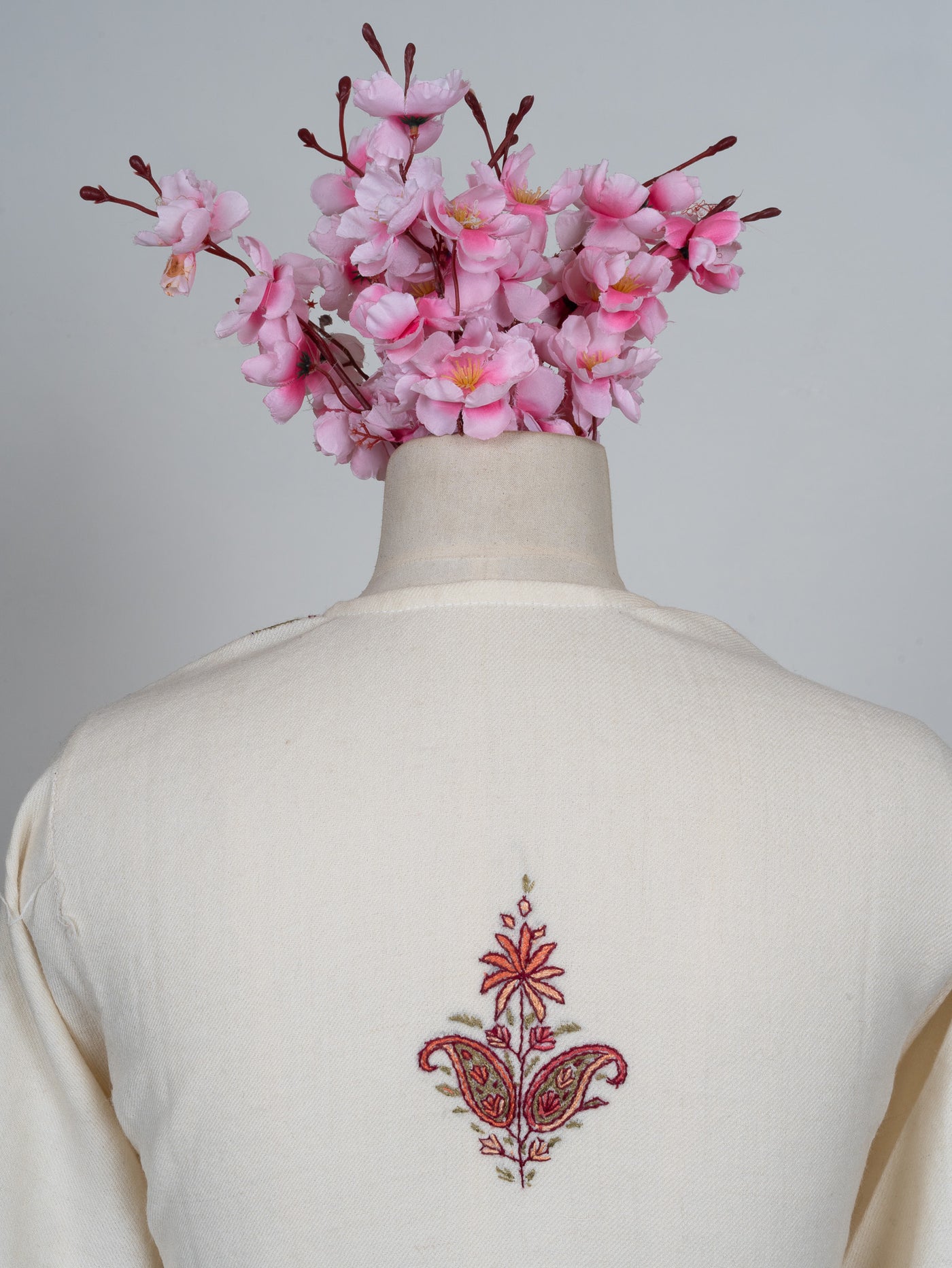 Pearl Vine Sozni Hand Embroidered Pheran