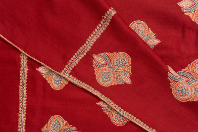 Roshanara Bagh-e-Gulab Pashmina Shawl with Sozni Hand Embroidery
