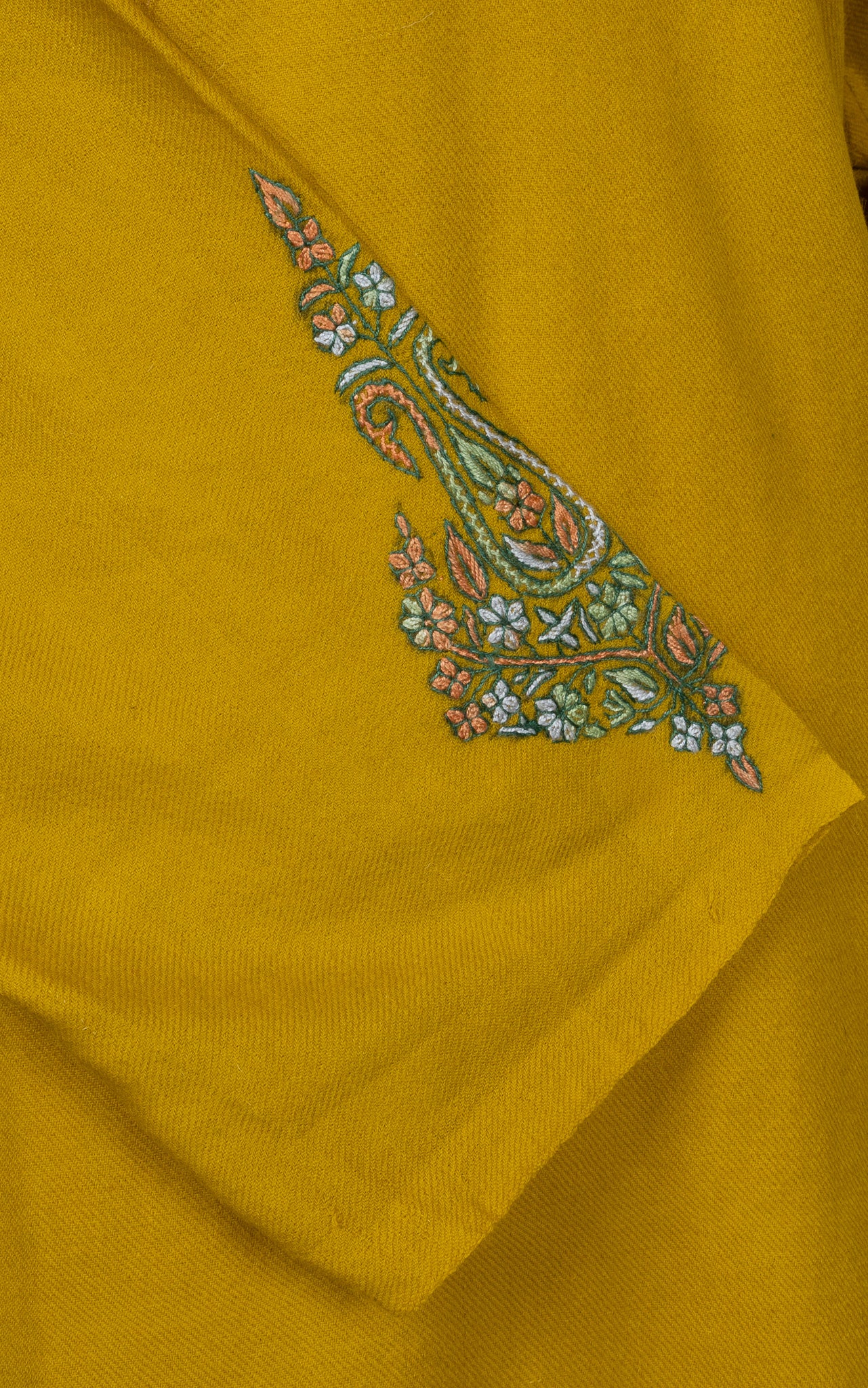 Golden Meadow Sozni Hand Embroidered Pheran