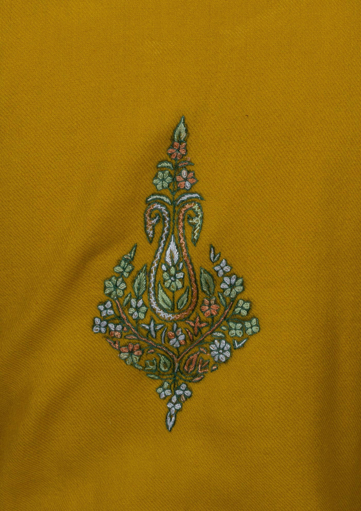 Golden Meadow Sozni Hand Embroidered Pheran