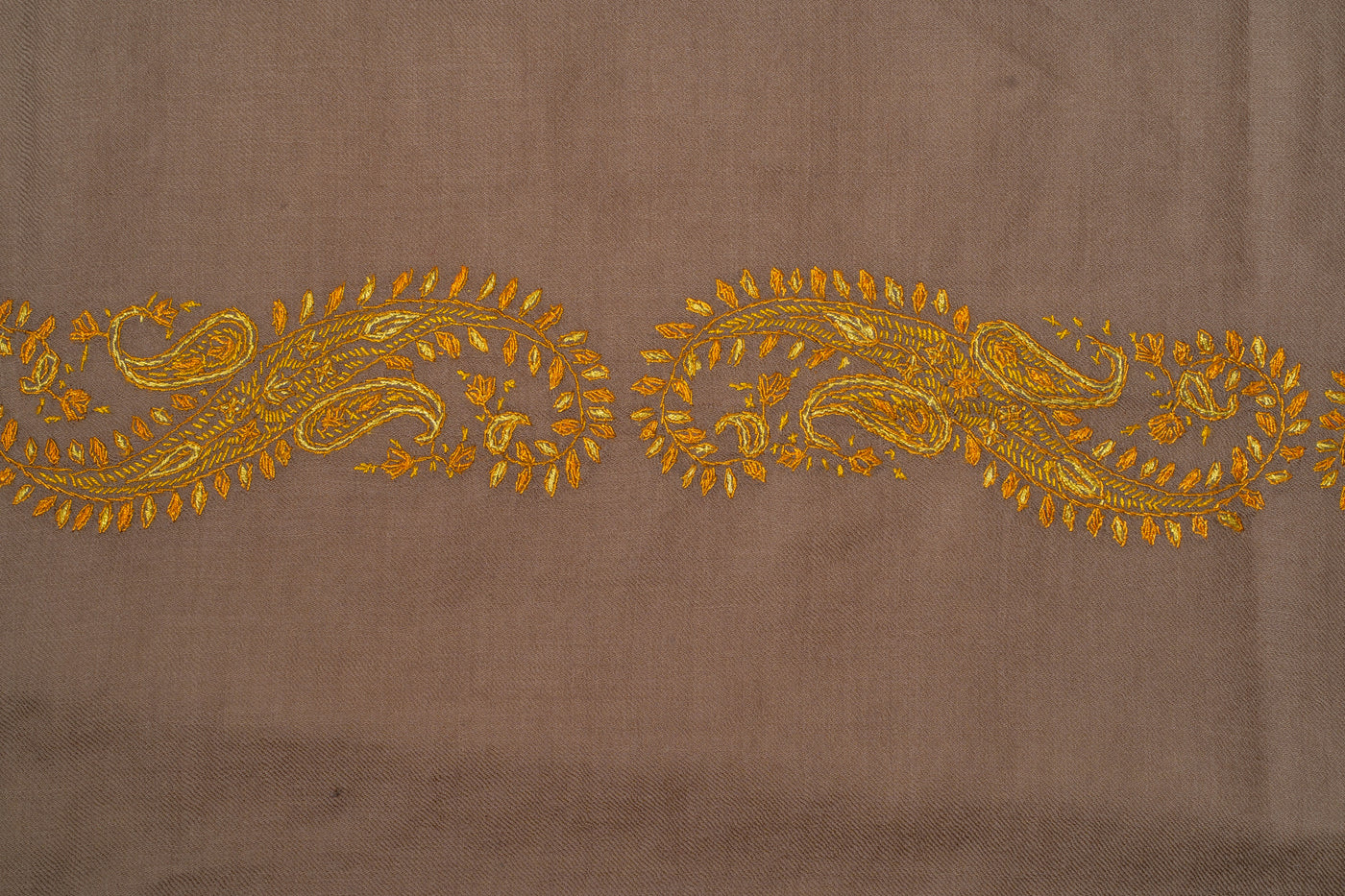 Zard Bahaar: Hand-Embroidered Sozni Shawl in Merino Wool