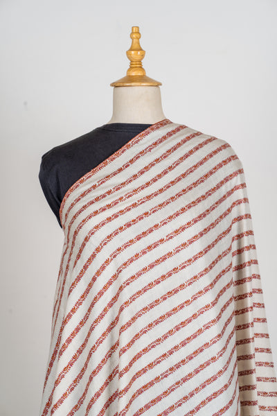Gul-e-Afshan – Hand-Embroidered Pure Pashmina Shawl