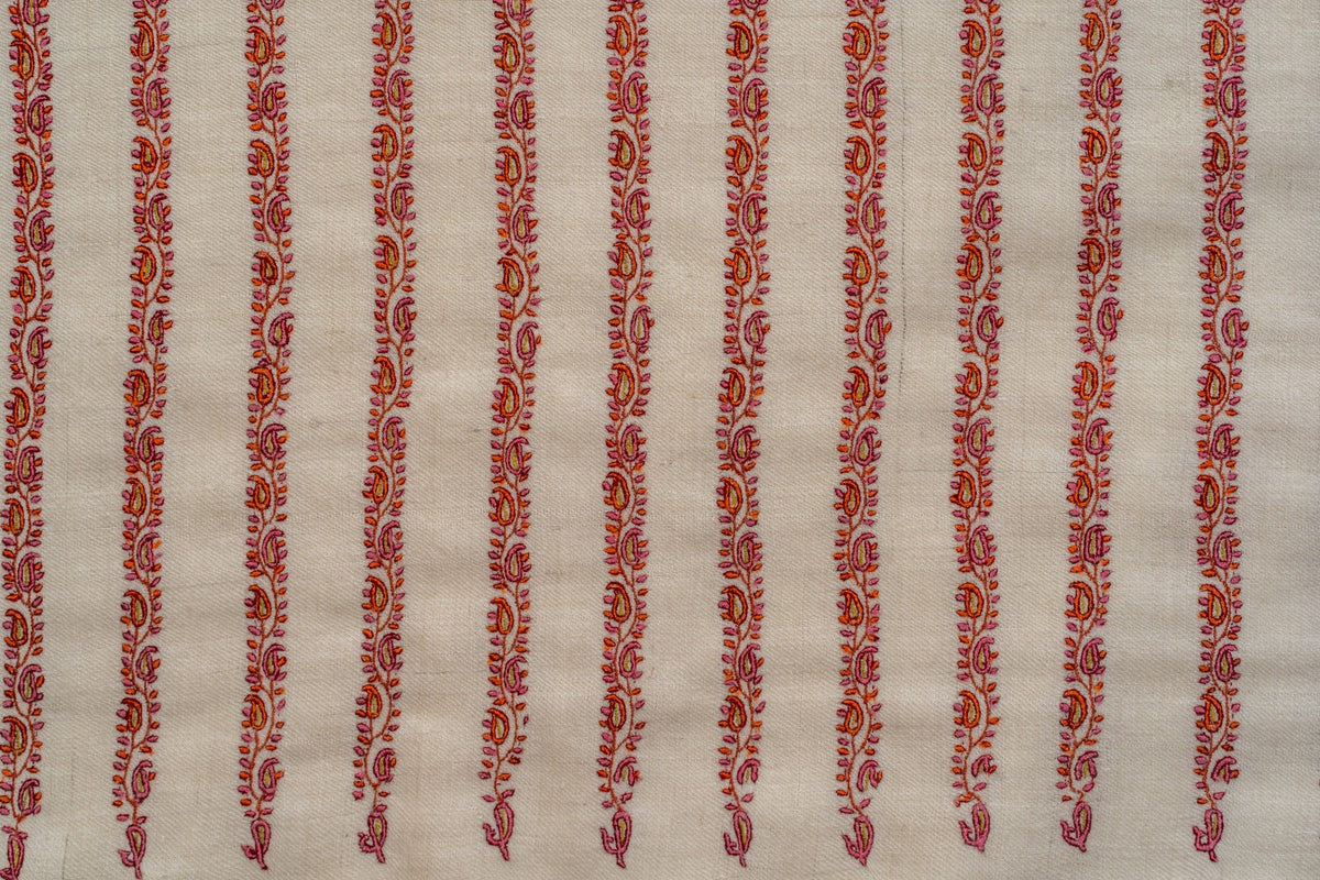 Gul-e-Afshan – Hand-Embroidered Pure Pashmina Shawl
