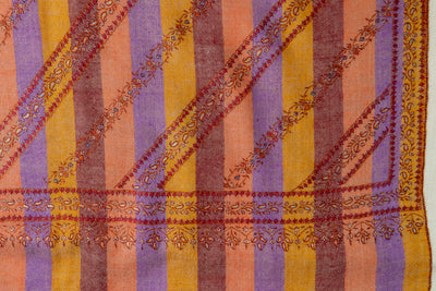 Gulnaar Baadal – Handcrafted Multistrip Pashmina Shawl
