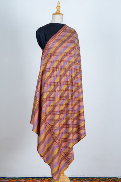 Gulnaar Baadal – Handcrafted Multistrip Pashmina Shawl