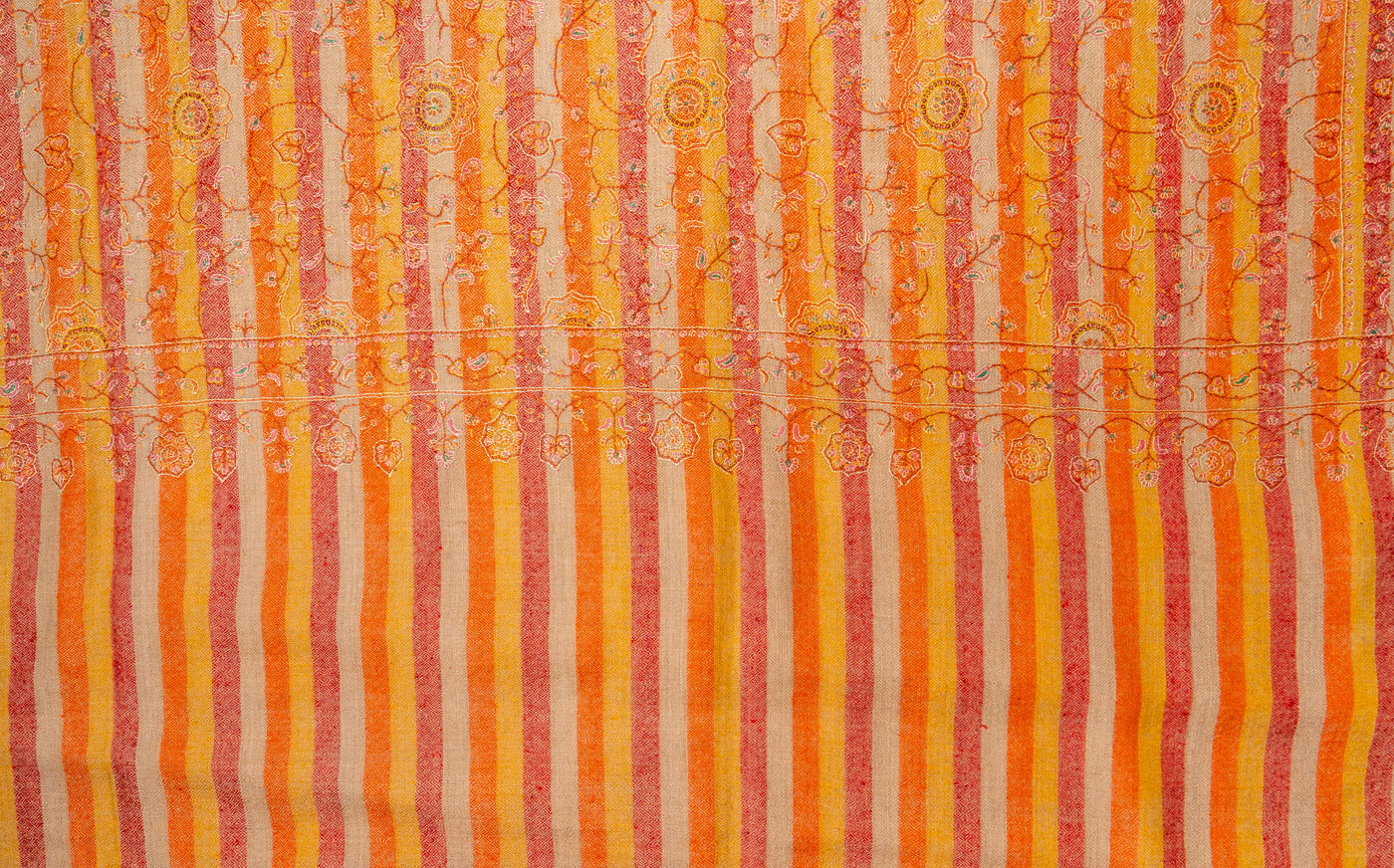 Sunset Reverie - Hand crafted pure pashmina shawl