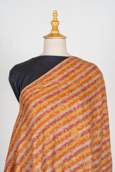 Sunset Reverie - Hand crafted pure pashmina shawl