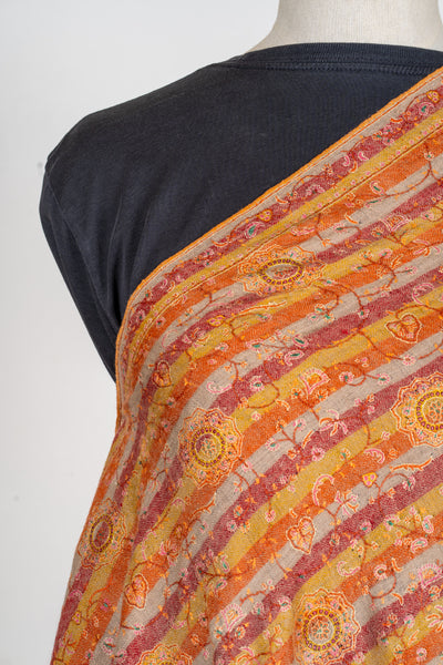 Sunset Reverie - Hand crafted pure pashmina shawl