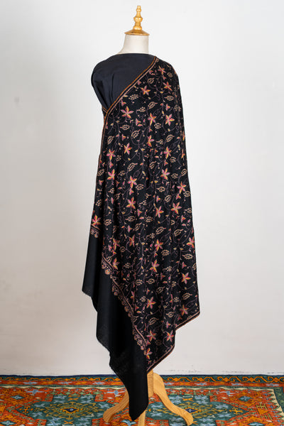 Noor-e-Zun – Hand Embroidered Sozni Pashmina Shawl