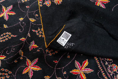 Noor-e-Zun – Hand Embroidered Sozni Pashmina Shawl